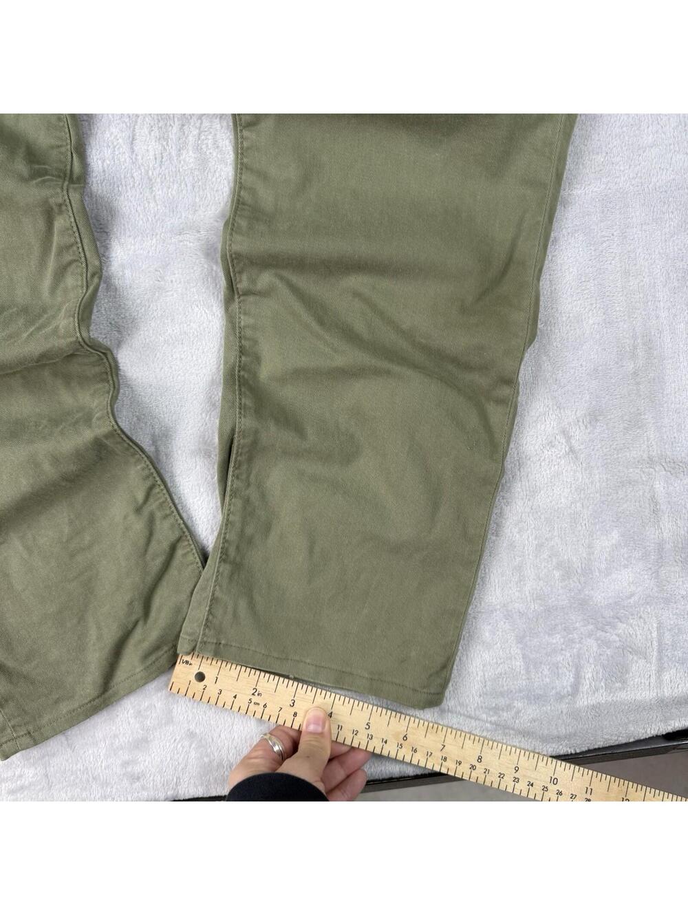 Rag and Bone Pants Men 31x30 Pale Army Green Fit 2 Stretch Twill Chino Preppy - Picture 7 of 12